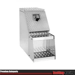 12" 28"X25" Lockable Aluminum Side Storage Saddle Step Tool Box For Semi Truck. Fixed Price $295.88.