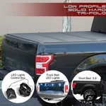 For 2019-2026 Ram 1500 5.7 Short Bed Low Profile Hard Tri Fold Tonneau Cover+led. Fixed Price $569.00.