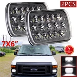 Pair 7X6" Led Headlights Hi/lo Beam Dot Ford E-100 E-150 E-250 F-350 F-100. Fixed Price $25.24.