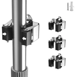 Garlwolex Broom Holder Wall Mount Rack G008-1 Us, Silver. Fixed Price $8.42.