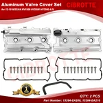 2X Aluminum Valve Cover W/ Gasket & Cap Set For 2005-2019 Nissan Frontier Xterra. Fixed Price $114.99.