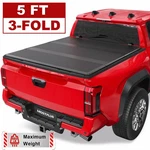 5FT Tri-fold Fiberglass Hard Truck Bed Tonneau Cover For 2024-2026 Toyota Tacoma. Fixed Price $303.88.