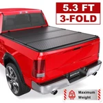 5.3FT Tri-fold Hard Solid Truck Bed Tonneau Cover For 2005-2011 Dodge Ram Dakota. Fixed Price $265.98.