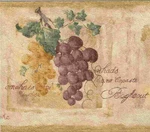 Grapes On Grapevine Wallpaper Border - 95892. Fixed Price $17.95.