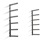 Bora 39.5" 72" X12.5" 6-LEVEL Black/gray Mounted Steel Garage Wall Shelf. Fixed Price $36.99.