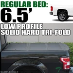 Topline For 07-14 Silverado/sierra 6.5' Low Profile Hard Tri Fold Tonneau Cover. Fixed Price $520.00.