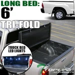 Topline For 2005-2015 Toyota Tacoma 6' Bed Tri Fold Soft Tonneau Cover+led Light. Fixed Price $188.00.