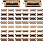 50 Pack Loose E-track Spring Fittings W/ Heavy Duty Steel Tie-down Inserts, Gold. Fixed Price $65.03.
