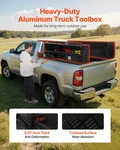 Contractor Truck Box, 72 21 13 In, Black Tread Aluminum Topsider. Fixed Price $1221.65.