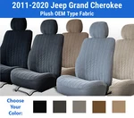 Plush Velour Seat Covers For 2011-2020 Jeep Grand Cherokee. Fixed Price $205.00.