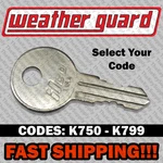 Weather Guard Truck Extreme Protection Tool Box Key Cut Code K750-K799. Fixed Price $8.99.