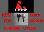 Leer Truck Topper J329 Set Of Two Keys Bauer Century Tonneau Cover Free Shipping. Fixed Price $15.99.