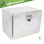 24"X 17"X18" Multifunctional Storage Tool Box For Truck W/2X Chain Silver. Fixed Price $107.85.