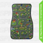 Nostalgic Carpet Road Map Floor Mat. Fixed Price $75.00.