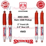 Skyjacker Shocks Set 2" Front & 2-3" Rear Lifted For Dodge Ram 1500 Pickup 4WD. Fixed Price $269.88.