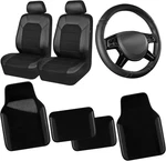 Car Pass Leather Two Front Seat Cover; 4PCS Waterproof Black Combo Sets. Fixed Price $91.99.
