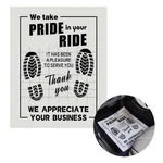 100PCS Paper Floor Mats For Cars, 20" X 16" 0.4" Inches, White. Fixed Price $45.77.