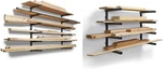 Portamate Wood Organizer And Lumber Storage Metal Rack Bundle (PBR-006B +. Fixed Price $126.99.