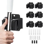 Jamend Clxp 6PCS Broom And Mop Holder, Heavy Duty Garden Tool Organizer Rack .... Fixed Price $15.67.