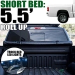 Topline For 2000-2004 Dodge Dakota 5.5' Bed Lock & Roll Tonneau Cover+led Lights. Fixed Price $170.00.