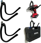 Pmsanzay Power Tool Organizer, 2 Pack Heavy Duty Drill Holder Wall Black. Fixed Price $12.42.