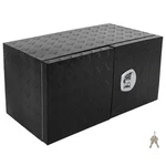 Aluminum Storage Tool Box W/2X Chain + Dovetail Lock For Truck Home 36"X18"X18". Fixed Price $181.19.