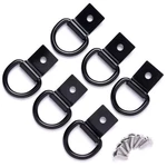 6 Pcs D-ring Tie Down Anchors 1/4" Heavy Duty Steel Hooks For Truck,.... Fixed Price $15.89.