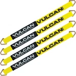 Vulcan Car Tie Down Axle Strap - Wear Pad 2" 36", 4 Pack 3300 Lbs Swl. Fixed Price $33.99.