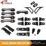 43PCS Full Exterior Decor Covers Trim For Jeep Wrangler Jl 2018-23 Carbon Fiber. Fixed Price $94.99.