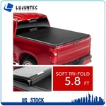Tri-fold 5.8FT Bed Soft Tonneau Cover For Silverado Sierra 1500 2019-2024 Truck. Fixed Price $200.28.