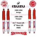 Skyjacker H7000 Shock Set 0-1" Front & 0" Rear Lift For Isuzu Amigo/ Trooper 4WD. Fixed Price $269.88.