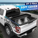 3-FOLD 5FT Tonneau Cover Fit 2005-25 Nissan Frontier 09-14 Equator Truck Bed. Fixed Price $142.89.