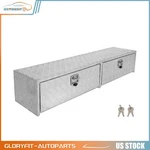 72"X13"X16" Multifunctional Truck Storage Box W/4X Chain Lock Silver Aluminum. Fixed Price $402.90.