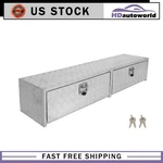 72"X13"X16" Aluminum Storage Tool Box W/4X Chain W/2X Lock For Truck Garage Rv. Fixed Price $402.32.