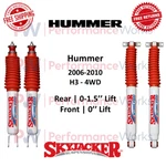 Skyjacker Hydro 7000 Shock Set 0" Front 0-1.5" Rear Lift For 06-10 Hummer H3 4WD. Fixed Price $269.88.