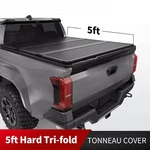 5FT Hard Tri-fold Tonneau Cover Truck Bed For 2024-2026 Toyota Tacoma Waterproof. Fixed Price $329.00.