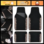 Sparkly Rhinestone Car Floor Mats, Waterproof Anti-slip, Universal Fit 4PCS Cu. Fixed Price $55.99.