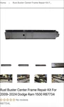 2009-2024 1500 2500 Dodge Rust Buster Frame Repair Kit New In Box Free Ship. Fixed Price $375.00.