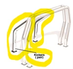 Go Rhino Bed Bar - Kickers Polish Stainless Steel. Fixed Price $189.00.