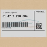 Genuine Bmw 51477290004 - Hook Flexnet X3. Fixed Price $75.75.