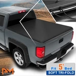 Aluminum Frame Vinyl Soft Tri-fold Tonneau Cover 19-24 Ford Ranger 5' Bed. Fixed Price $148.89.