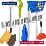 Reliahom Adjustable Broom Holder Wall Mount, Mop Storage Tool Racks, Hange. Fixed Price $16.23.