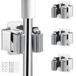 Jamend Clxp 3PCS Broom And Mop Holder, Heavy Duty Garden Tool Organizer Rack Rak. Fixed Price $11.78.