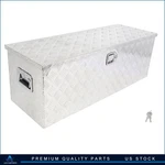 Aluminum Storage Tool Box 44"X15"X15" W/2X Chain For Truck Garage Home Office. Fixed Price $162.59.