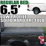 Topline 2004-2014 Ford F150 6.5' Bed Low Profile Hard Tri Fold Tonneau Cover. Fixed Price $530.00.