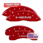 Mgp Caliper Cover 55001SHEMRD, Set Of 4 Red Aluminum Fits 12-17 Dodge Ram. Fixed Price $371.21.