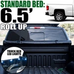Topline For 2014-2019 Silverado/sierra 6.5 Ft Bed Lock & Roll Tonneau Cover+led. Fixed Price $180.00.