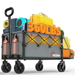 360LBS Heavy-duty Wagons Carts Foldable 120L Collapsible With Whee.... Fixed Price $72.12.