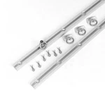 Hi-lift Jack BXR68S 68" Short Bed Silver Set. 2 Anodized Aluminum Rails, 4 Ss. Fixed Price $214.11.
