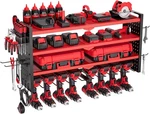 Vevor Power Tool Organizer Wall Mount, 4-LAYER Storage 8 Drill, Red. Fixed Price $76.04.